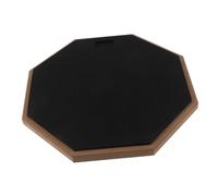 SUPVOX Almohadilla de Práctica de Batería Octagonal con Superficie de Goma Silenciosa y Marco de Madera Cojín Amortiguador para Entrenamiento Casa y Escuela Pad de Tambor para