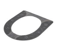 SUPVOX Almohadilla para Asiento de Inodoro de Silicona Antideslizante, Desmontable y Ecológica, Color Gris, Protección Completa para Wc, Ligera y Reutilizable para Uso Doméstico y Viajes