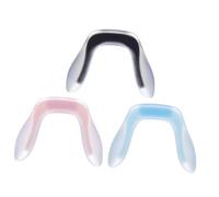 SUPVOX Almohadillas Nasales Para Gafas Silicona 3 Piezas Tamaño Mediano Color Rosa Azul Claro Negro Antideslizantes Cómodas Reemplazo Para Monturas Niños y Adultos