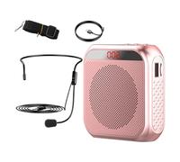 SUPVOX Amplificador de Voz Portátil con Pantalla LED Micrófono Compacto y Batería Recargable para Profesores Guías Turísticos y Sonido y Duradero Fácil de Usar y Transportar