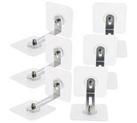 SUPVOX Anclajes para Muebles Antivuelco para Bebés, 6 Piezas Adhesivas, Tamaño Pequeño, Material Resistente, sin Taladro, Seguridad Infantil para Armarios y Estanterías, Protección Anticaídas Hogar