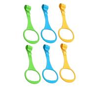 SUPVOX Anillas de Soporte para Cuna Ñiño Infantiles, Juego de 6 Anillos de Tracción para Manos de Niño, Color Amarillo Azul Verde, Ayuda para Aprender a Caminar, Desarrollo Fuerza