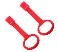 SUPVOX Anillas de Tirón para Ñiño 2 Piezas Rojas, Anillo de Agarre para Cuna, Accesorio para Aprender a Caminar, Material Resistente, Ayuda para Desarrollar Fuerza y Coordinación, Uso