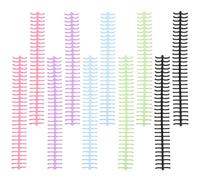 SUPVOX Anillas Espirales para Cuaderno 10 Piezas, Anillos de Plástico Extraíbles en Negro, Azul Claro, Verde, Rosa Oscuro y Morado Claro, Flexibles y Coloridos para Encuadernación y Uso