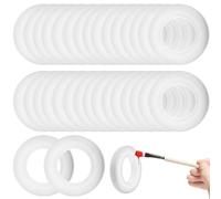 SUPVOX Anillos de Espuma para Manualidades 30 Piezas Mini 7,3x1,5 Cm Círculos de Espuma Redondos para Decoración Navideña Bricolaje y Proyectos Creativos