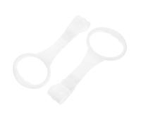SUPVOX Anillos de Tracción para Bebés y Parque Infantil, Accesorios de Plástico Blanco, Soporte Ligero Desmontable para Cuna y Caminador, 2 Piezas para Niños Pequeños