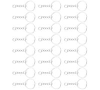 SUPVOX Anillos Redondos de Latón Cadena 1,5x25 Mm 100 Piezas para Fabricación de Llaveros DIY Accesorios para Manualidades y Colgantes para Llaves Resistentes y Duraderos