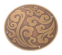 SUPVOX Aplique Decorativo de Latón Tallado para Armarios y Muebles, Diseño Vintage de 11 CM en Bronce, Adecuado para Decoración de Puertas y Espacios Interiores