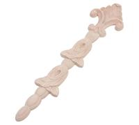 SUPVOX Aplique Tallado de Madera para Muebles 25x6 Cm, Decoración Artesanal Europea, Apliques Decorativos para Muebles, Incrustación de Madera para Puertas y Gabinetes, Diseño