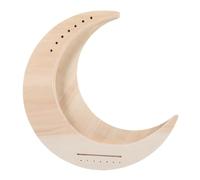 SUPVOX Arpa De Madera De 7 Cuerdas En Forma De Luna, Portátil Para Principiantes, Instrumento Musical De Cuerda Mango De Madera, Conjunto Diy Para Niños y Adultos, Adecuado Para Obsequio