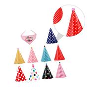 SUPVOX Babero De Sombrero De Cumpleaños para Perro Decoraciones para Fiesta De Mascotas Colores Surtidos Obsequio De Cumpleaños para Mascotas