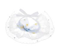 SUPVOX Babero para Mascotas Collar De Encaje Flores Collar Ajustable para Perros Accesorio para Mascotas para Paseos y Fiestas