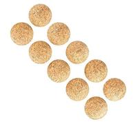 SUPVOX Balón de futbolín de corcho de madera de repuesto para juego de fussball de 3,5 cm, 10 unidades/bolsa