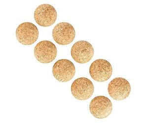 SUPVOX Balón de futbolín de corcho de madera de repuesto para juego de fussball de 3,5 cm, 10 unidades/bolsa