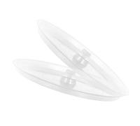 SUPVOX Bandeja Inferior Transparente para Jaula de Pájaros 2 Piezas, Accesorio para Jaulas de Periquitos y Loros Pequeños, Recipiente para Excrementos, Recambio Plástico Fácil de