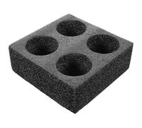 SUPVOX Bandeja Portavasos Comercial de Espuma de Polietileno 4 Orificios, Soporte Práctico para Bebidas Calientes y Frías, Adecuado para Café, Té y Refrescos para Llevar, Reutilizable