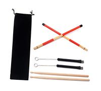 SUPVOX Baquetas De Madera De Arce Bolsa De Baquetas Mazos De Tambor Baqueta Con Punta De Madera Cepillos De Tambor Retráctiles Batidor De Bombo Instrumento Musical Importante Bambú
