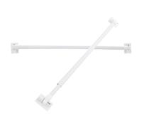 SUPVOX Barra de Cortina Adhesiva Extensible 30-45 Cm, 2 Unidades, Barra Telescópica de Plástico Ajustable para Cortinas Pequeñas, sin Taladrar, Adecuado para Cocina y Salón