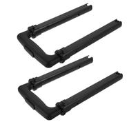 SUPVOX Barra de Extracción de Equipaje Varilla Retráctil de Hierro Negra 2 Piezas, para Trolley Bag y Travel Cases, Viaje, Estructura Telescópica de Ajuste Múltiple y Desmontaje Rápido