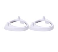 SUPVOX Base Creativa Triangular para Cepillos de Dientes Eléctricos con Soporte de PP Blanco, Paquete de 2 Piezas, Adecuado para Baño y Mesa, Mantiene Cabezales Secos y Limpios