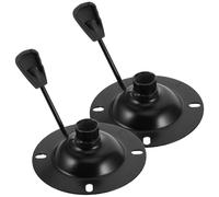 SUPVOX Base Giratoria Metálica para Silla de Oficina 2 Piezas, Placa Cuadrada 10x10 Cm de 2 Mm Grosor, Mecanismo de Control de Inclinación, Repuesto para Sillas Gerenciales y Ejecutivas