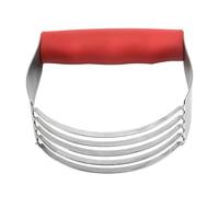 SUPVOX Batidora Amasadora Manual de Acero Inoxidable Filo Recto para Cortar Masa y Crema, Mango Ergonómico Antideslizante, Utensilio de Cocina Adecuado para Repostería y Mezclas Caseras