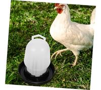 SUPVOX Bebedero Automático para Pollitos con Cubeta de Almacenamiento Resistente para Gallinas y Aves Fácil de Llenar y Usar Gallineros Exteriores Bebedero Seguro y Duradero para Pollo y