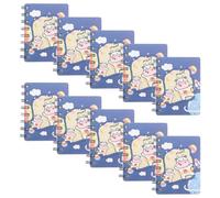 SUPVOX Bloc de Notas Espiral Compacto 10 Unidades Diseño de Vaca, Cuaderno Planificador Semanal Multifunción para Uso Diario en Casa y Oficina, Bloc de Notas Pequeños y Portátiles