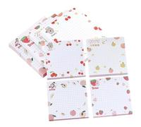 SUPVOX Blocs de Notas Adhesivas Diseño de Flores, 8 Unidades (4 Modelos X 2), Papel Autoadhesivo Resistente, 640 Hojas para Estudiantes y Material Escolar, Adecuado para Apuntes