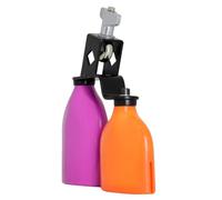 SUPVOX Bloque de Tono para Instrumento de Percusión Accesorio de Madera Bicolor Resistente Campana de Vaca Mediana para Batería Color Púrpura y Naranja
