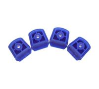 SUPVOX Bloques de Freno de Goma Azul Mejora la Seguridad y Frenado Rápido 4 Piezas para Patines en Línea y Zapatos de Roller para Patinaje Nocturno Aire Libre