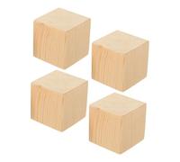 SUPVOX Bloques de Madera para Elevar Muebles 4 Unidades Antideslizantes para Sillas y Mesas Altura 5 CM para Ajuste de Patas en Sala y Comedor