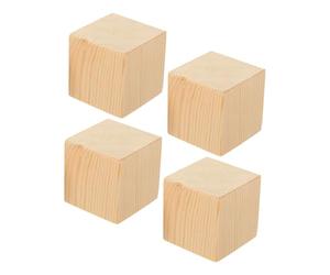SUPVOX Bloques de Madera para Elevar Muebles 4 Unidades Antideslizantes para Sillas y Mesas Altura 5 CM para Ajuste de Patas en Sala y Comedor