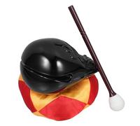 SUPVOX Bloques Para Meditación Budista Con Diseño De Imitación Tallado Madera Incluye Bloque De Temple y Cojín Acolchado Para Decoración Ritual y Relajación Templos