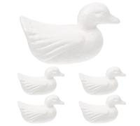 SUPVOX Bolas de Espuma para Manualidades 5 Pcs Forma de Pato, Material Ligero y Seguro, para Bricolaje, Decoración de Fiestas y Pintura Infantil