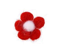 SUPVOX Bolas de Fieltro de Lana Buena Plasticidad y Textura Esponjosa Rojo para Manualidades Navideñas DIY Ideales para Decoración y Accesorios para Niños