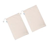SUPVOX Bolsa de Algodón Cordón 2 Unidades Grande 28x43 Cm Reutilizable para Almacenamiento de Harina, Arroz y Alimentos Uso Diario Ecológica para Compra y Hogar