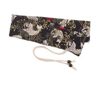 SUPVOX Bolsa de Almacenamiento para Mazos de Batería de Algodón Negro, Ligera y Cómoda, Soporte Portátil para Baquetas Adecuado para Viajes y Uso al Aire Libre, Paquete de 2-3 Pares