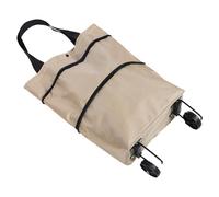 SUPVOX Bolsa de Compras con Ruedas Plegable de Gran Capacidad, Ligera y Resistente, Color Caqui, Bolsa Reutilizable para Supermercado y Carrito, Adecuado para Viajes y Uso Diario