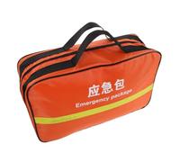 SUPVOX Bolsa de Emergencia Naranja, Construcción Robusta y Ligera, Nylon con Múltiples Compartimentos, Tamaño 44.5x28x13.5cm, Adecuada para Situaciones de Emergencia en Exterior