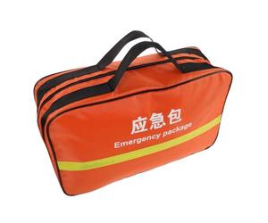 SUPVOX Bolsa de Emergencia Naranja, Construcción Robusta y Ligera, Nylon con Múltiples Compartimentos, Tamaño 44.5x28x13.5cm, Adecuada para Situaciones de Emergencia en Exterior