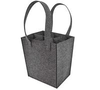 SUPVOX Bolsa de Fieltro para Vino Tinto Gris 6 Botellas Reutilizable Asa Resistente para Transporte y Obsequio en Fiestas, Viajes y Celebraciones Obsequios