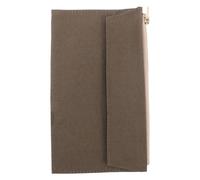 SUPVOX Bolsa de Lona Cremallera para Cuaderno de Viaje Estuche para Diario Funda para Cuaderno Profesional para Almacenar Tarjetas Documentos y Papelería Viajes o Oficina