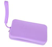 SUPVOX Bolsa de Maquillaje de Silicona Rectangular y Compacta Cierre de Cremallera para Viaje y Almacenamiento Portátil de Cosméticos