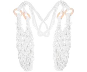 SUPVOX Bolsa de Red Colgante para Botellas de Vino, Cuerda de Algodón de Color Claro, 74 Cm, 2 Unidades, Organizador de Cocina Multifuncional, Cesta Colgante para Vino y Frutas,