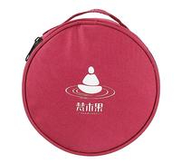 Supvox Bolsa de transporte para cuencos de cristal de larga duración con cremallera antipolvo ligera y portátil para cuencos tibetanos para amigos y familiares