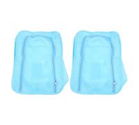 SUPVOX Bolsa Organizadora de Poliéster para Zapatos Cremallera, Pack de 2 Bolsas Portátiles para Almacenamiento en Maleta y Viaje Color Azul