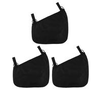 SUPVOX Bolsa organizadora para cochecito (3 piezas): Bolsa lateral de malla para cochecito de bebé - Accesorios para de bebé - Correa ajustable antideslizante