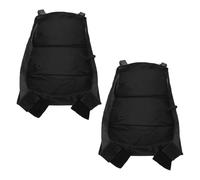 SUPVOX Bolsa Organizadora para Cochecito Debajo Cesta 2 Piezas, Resistente Oxford Negro, Almacenamiento Amplio para Pañales y Accesorios, Compatible Mayoría de Cochecitos para Paseo