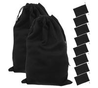 SUPVOX Bolsa para Gafas de Esquí 10 Piezas Estuche de Microfibra Negra 25X14 CM Organizador Ligero para Almacenamiento Seguro de Gafas de Nieve y Protección en Deportes al Aire Libre